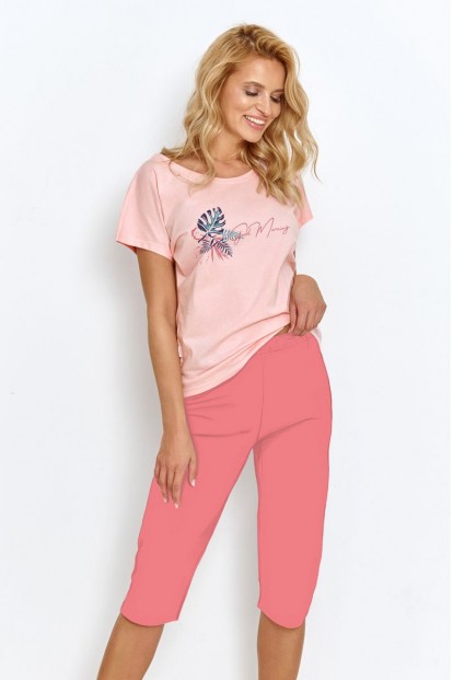 Женский домашний комплект из бридж и футболки для сна и отдыха Taro 2865 florence пижама женская со штанами - фото 1