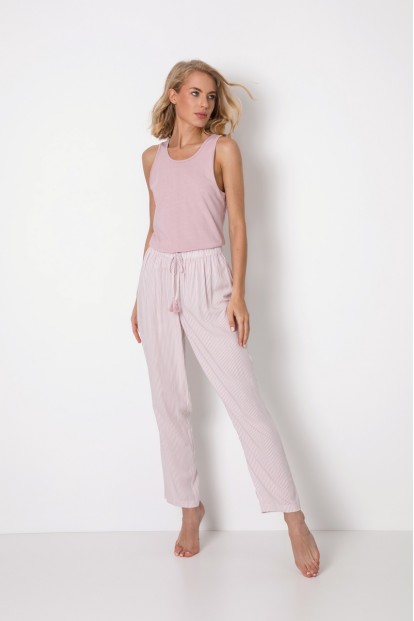 Пижама женская розового цвета с брюками Aruelle Vanessa  - фото 1