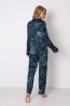 Женская атласная пижама с брюками свободного кроя и рубашкой с длинным рукавом Aruelle Leonie 22/23  - фото 2