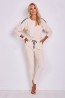 Женская брючная пижам из велюра с длинным рукавом Taro 2851 aw22/23 stella  - фото 1