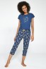 Хлопковая женская пижама с солнцем и луной Cornette 498 MOON 2 - фото 1