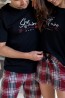 Пижама женская: футболка с принтом и шорты в клетку Sensis Kathleen  - фото 2