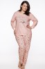 Женская хлопковая пижама большого размера со штанами TARO 714 19/20 ELA - фото 1