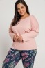 Женский хлопковый пижамный комплект из брюк и кофты с рукавом 3/4 Taro 3000/3013 vivian - фото 5