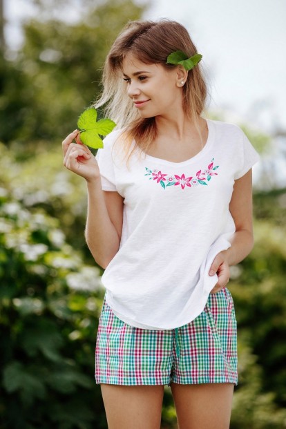 Домашний женский комплект с шортами на лето KEY LNS 505 1 A20 - фото 1