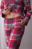 Фланелевая женская пижама с брюками и рубашкой Key LNS 435 b21 - фото 3