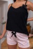 Женская пижама с шортами и черным топом Sensis MARINELA - фото 3