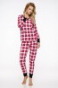 Женская хлопковая клетчатая пижама со штанами TARO 791 19/20 KOKO - фото 1