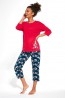 Женская пижама с цветочными бриджами Cornette 391 KATHERINE - фото 1