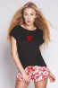 Летняя женская пижама с шортами в сердечко Sensis YOUR HEART - фото 1