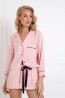 Розовая женская пижама с шортами из вискозы Aruelle CHARLOTTE - фото 3