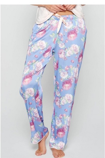 Женские домашние пижамные штаны с цветами ESOTIQ 36079 TEONI - фото 1