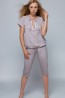 Хлопковая женская пижама с бриджами Sensis KATE - фото 1