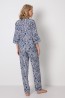 Женская пижама из вискозы рубашка и брюки прямого кроя Aruelle Lizzie ss22 - фото 2