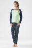 Женская хлопковая пижама с геометрическим принтом KEY LNS 831 18/19 - фото 2