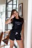 Летняя черная женская пижама с шортами в горошек Sensis SECRET - фото 9