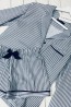 Женская хлопковая пижама в полоску с шортами и рубашкой Sensis VENUS - фото 3