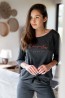 Хлопковая женская пижама серого цвета Sensis LIBRE - фото 10