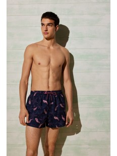 Мужские пляжные шорты с морским принтом