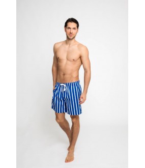 Пляжные мужские шорты в вертикальную полоску