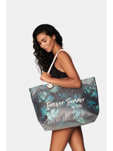 Большая пляжная сумка с тропическим принтом