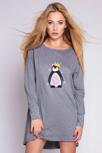 Серая сорочка с пингвином Sensis PINGUINO - фото 1