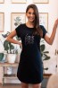 Черная ночная сорочка с коротким рукавом Sensis CATALINA - фото 2