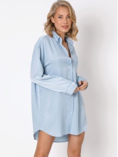 Голубая женская ночная рубашка