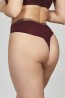 Женские кружевные высокие трусы стринги коричневые Kris Line Selena Burgundy Stringhighwaist - фото 2