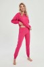 Женская трикотажная хлопковая пижама с брюками и лонгсливом Taro 3052 aw23/24 zoe - фото 1
