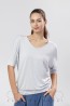 Женская футболка с приталенным поясом и манжетами Oxouno 0490 viscose 08 - фото 1