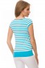 Женская бесшовная футболка в полоску с глубоким вырезом Gatta TEE DONNA Stripes - фото 6