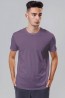 Фиолетовая мужская футболка из хлопка с круглым вырезом OXOUNO 0910 - фото 2