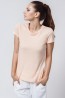 Женская телесная футболка из хлопка  OXOUNO 0578 - фото 4