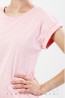 Женская хлопковая футболка с коротким рукавом с отворотами Oxouno 0296 - фото 3