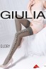 Тонкие кружевные фантазийные чулки с цветочным узором Giulia GLORY 03 - фото 4