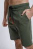 Зеленые мужские шорты бермуды с карманами OXOUNO 0932 - фото 1
