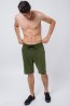 Зеленые мужские шорты бермуды из хлопка OXOUNO 1036 - фото 1