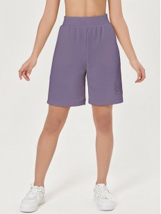 Женские шорты бермуды фиолетового цвета 