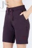 Женские домашние удлиненные шорты фиолетовые OXOUNO 0878 - фото 3