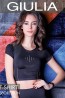 Укороченная спортивная женская футболка для фитнеса Giulia T-shirt sport run 03 - фото 1