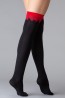 Женские гольфины красно-черного цвета из хлопка Giulia fashion  - фото 2
