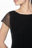 Черная блузка с коротким тюлевым рукавом Eldar JOLANDA - фото 3