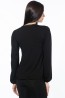 Черная элегантная блузка с длинными рукавами Eldar KLAUDIA - фото 4