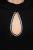 Черная блузка с длинным тюлевым рукавом Eldar CHRISTINE - фото 5