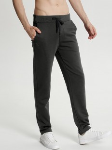 Прямые мужские брюки из трикотажного футера