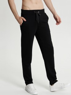Черные мужские спортивные брюки с карманами