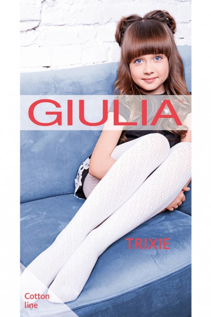 Ажурные детские колготки из 3D хлопка Giulia Trixie 02 - фото 1