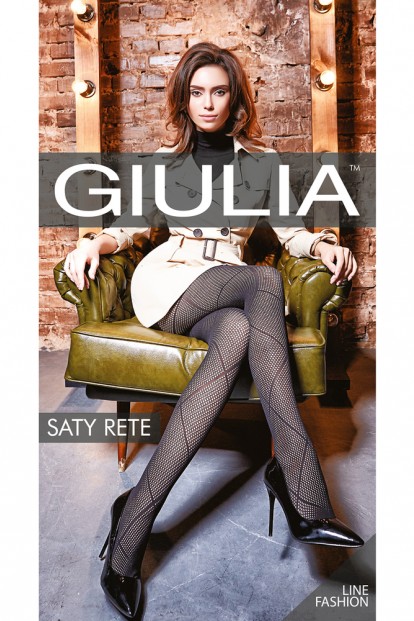 Ажурные фантазийные колготки 100 den Giulia SATY RETE 01 - фото 1