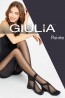 Фантазийные колготки с имитацией черных лент Giulia POINTE 01 - фото 1